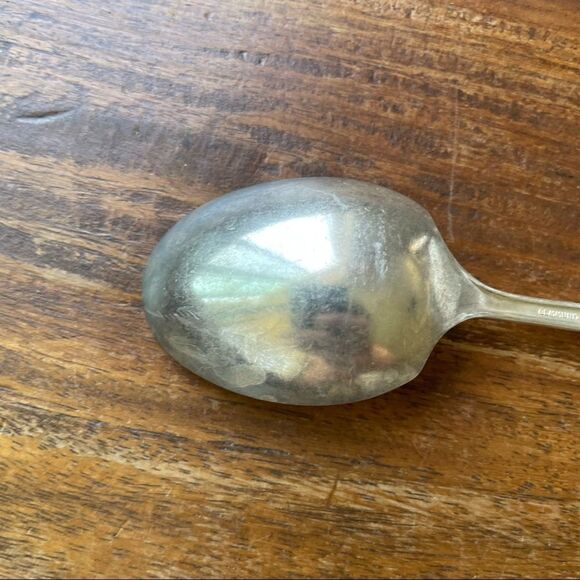 Antique 1921 Oneida Community Plate Silver Grosvenor Sugar Spoon - Picture 6 of 8